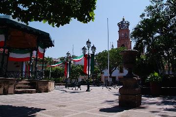 Puerto Vallarta Main Plaza and Church